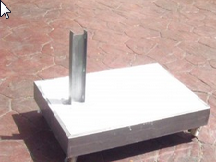 Đế dù vuông lệch tâm